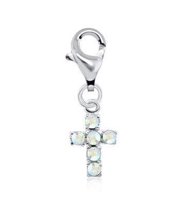 Cross Shaped Silver Charms CH-54